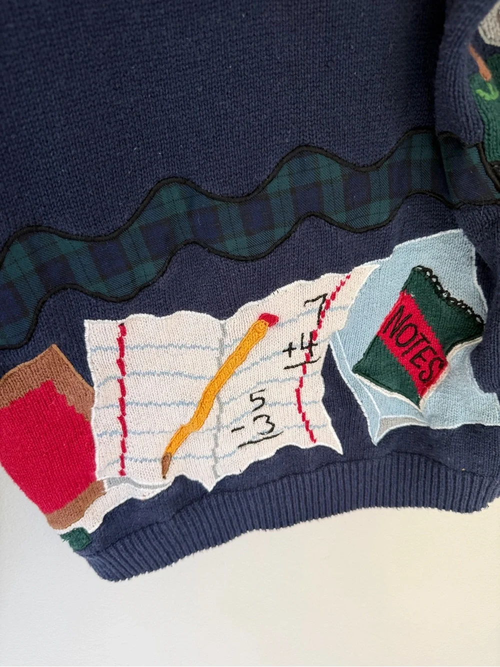 Vintage BellePointe School Themed Cardigan